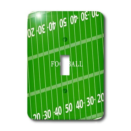 3dRose LLC lsp_100778_1 Partial View Of A Football Field Single Toggle Switch