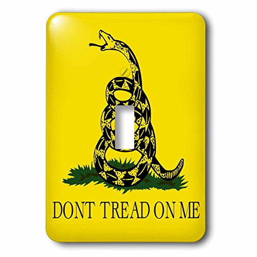 3dRose lsp_108323_1 Don't Don't Tread on Me Single Toggle Switch, Multicolor