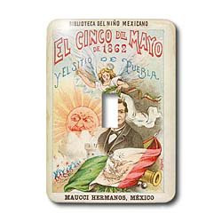 3dRose LLC lsp_109904_1 Vintage Cinco De Mayo Poster Single Toggle Switch