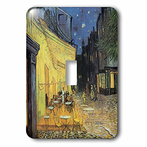 3dRose lsp_110453_1 Café Terrace at Night vintage Van Gogh Single Toggle Switch, Multicolor 3dRose lsp_110453_1 Café Terrace at Night vintage Van Gogh Single Toggle Switch, Multicolor