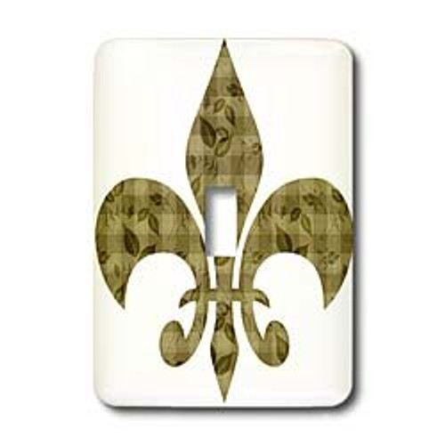 3dRose LLC lsp_123319_1 Gold Floral and Leaves French Fleur De Lis Single Toggle Switch 3dRose LLC lsp_123319_1 Gold Floral and Leaves French Fleur De Lis Single Toggle Switch