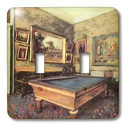 3dRose lsp_127004_2 The Billard Room at Menil-Hubert by Edgar Degas Double Toggle Switch