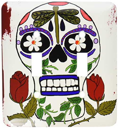 3dRose LLC 3dRose LLC lsp_155313_2 A skull picture for the Day of the Dead - Double Toggle Switch 3dRose LLC 3dRose LLC lsp_155313_2 A skull picture for the Day of the Dead - Double Toggle Switch