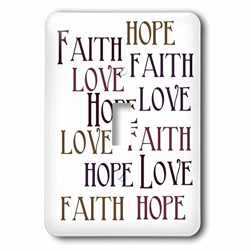 3dRose lsp_186717_1"Faith Hope Love" Single Toggle Switch