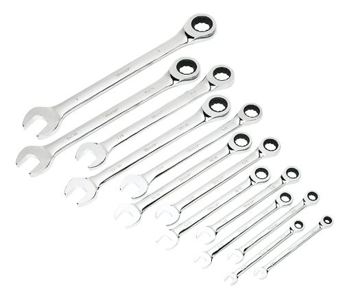 Titan Tools 17354 13-Piece Ratcheting SAE Combination Wrench Set