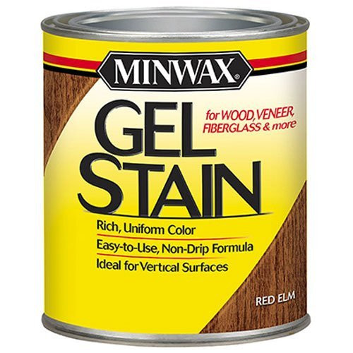 Minwax 260904444 Interior Wood Gel Stain, 1/2 pint, Red Elm