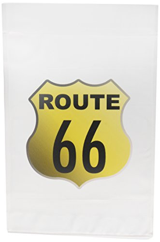 3dRose fl_38178_1 Retro Famous Route 66 Garden Flag, 12 by 18-Inch