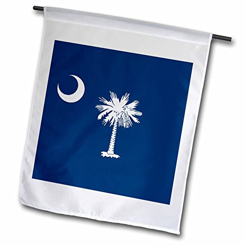 3dRose fl_55323_1 Garden Flag, 12 by 18-Inch, State Flag of South Carolina (PD-US)