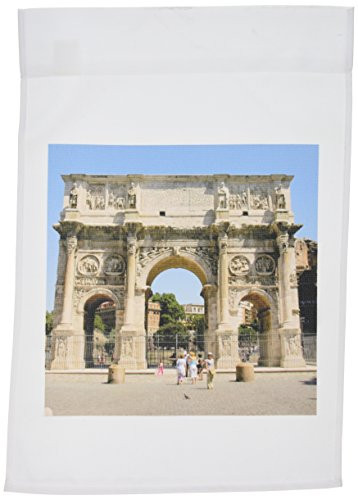 3dRose fl_82158_1 Arch of Constantine, Triumphal Arch, Rome Italy-EU16 PRI0107-Prisma Garden Flag, 12 by 18-Inch