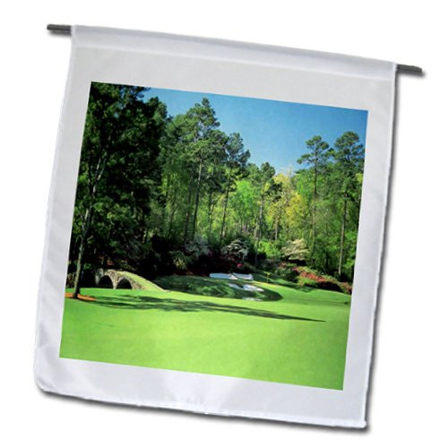 3dRose fl_100504_1 Photo of Augusta Georgia Golf Course Garden Flag, 12 by 18-Inch