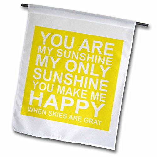 3dRose fl_193645_1 You are My Sunshine Garden Flag, 12 by 18-Inch 3dRose fl_193645_1 You are My Sunshine Garden Flag, 12 by 18-Inch