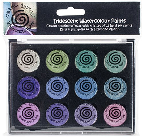 Creative Expressions CSIWPST4 Cosmic Shimmer Iridescent Watercolor Palette Set 4, Carnival Brights