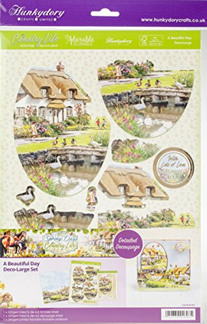 Hunkydory Crafts SPRINGDAYS901 Hunkydory Country Life A4 Decoupage Set A Beautiful Day Multi Hunkydory Crafts SPRINGDAYS901 Hunkydory Country Life A4 Decoupage Set A Beautiful Day Multi