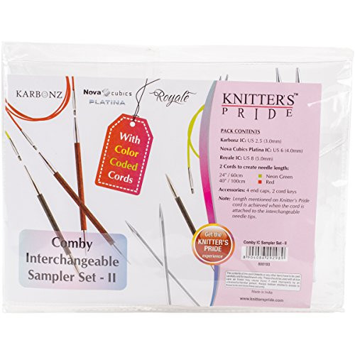 Knitter's Pride 800193 Comby Interchangeable Sampler Set of 3