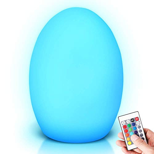 GIDERWEL Mood Lamps,LED Table Lamps Night Light Ambient Light for Kids,USB Rechargeable Portable 16 Colors Changing Bedside Lamp with Remote Control for Party, Home Decoration,High 8 Inch