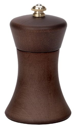 Fletchers' Mill Sierra Pepper Mill, Walnut Stain - 4 Inch, Adjustable Coarseness Fine to Coarse, MADE IN U.S.A.
