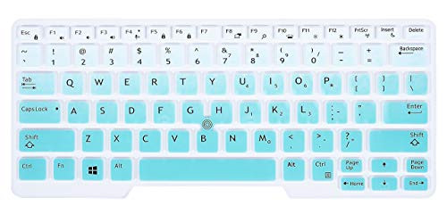 Keyboard Cover Skins Laptop Cover Compatible with 14 Inch Dell Latitude 5480 5490 7490 & Dell Latitude 14 3340 E3340 E5490 E5491 E5450 E5470 E7450 E7470 7480 E7480(Ombre Hot Blue)