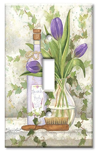 Single Gang Toggle Wall Plate - Lavender