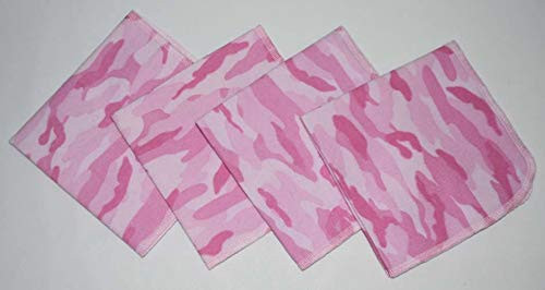 Perfect Pink Camo 1 Ply 12x12 Inches Set of 5 Printed Flannel Paperless Towels Perfect Pink Camo 1 Ply 12x12 Inches Set of 5 Printed Flannel Paperless Towels