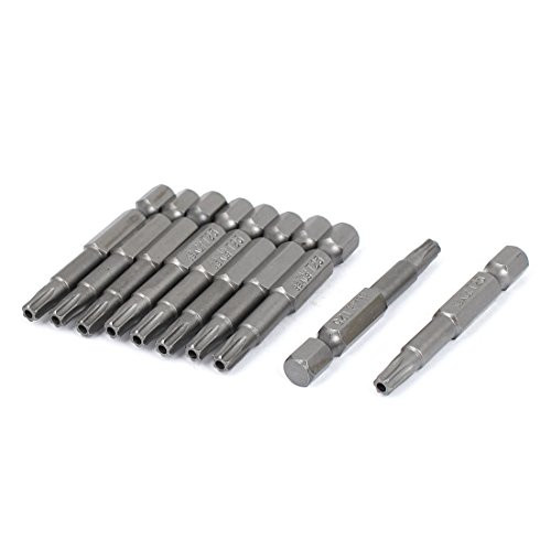 uxcell T25 Tip Magnetic Torx Security Screwdriver Bits 10pcs