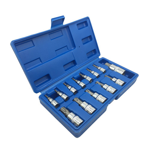 Mainpoint Star Torx Bit Socket Set 13 Pieces T8 - T70 CRV