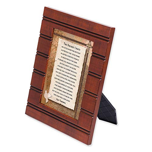 Elanze Designs The Broken Chain Ron Tranmer Bereavement Woodgrain 8 x 10 Beaded Board Picture Frame Plaque