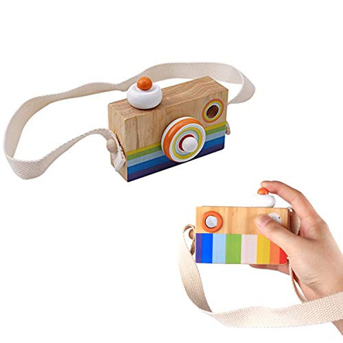 DLOnline Magical Wooden Camera Kaleidoscope Toy for Children as a Birthday Gift or a Teaching Tool Toy Camera,Wooden Camera Toy,Wooden Kaleidoscope,Kaleidoscope Toy,Magical Birthday