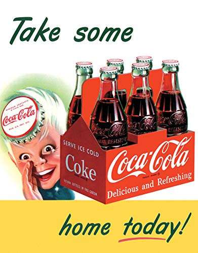 Desperate Enterprises Vintage Coca-Cola Bottles - Sprite Boy Take Some Home Today Tin Sign, 12.5" W x 16" H