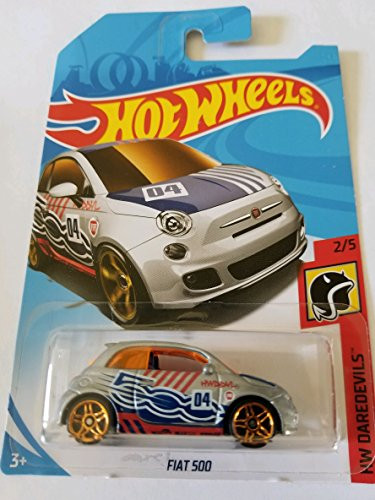 Hot Wheels 2018 Hw Daredevils 2/5 - Fiat 500 (Silver)