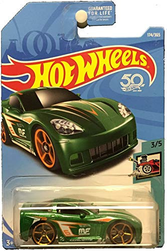 Hot Wheels 2018 Tooned 3/5 - C6 Corvette (Green)
