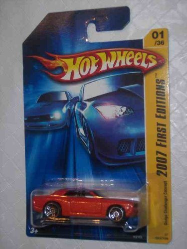 Hot Wheels 2007-001 First Editions Dodge Challenger Concept Orange 1:64 Scale
