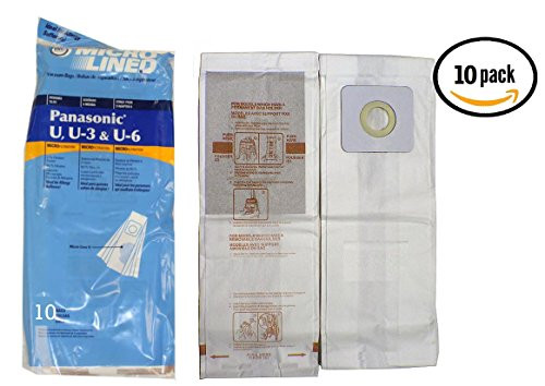 Panasonic Paper Bag Type U Micro Lined 10 pack DVC Replacement