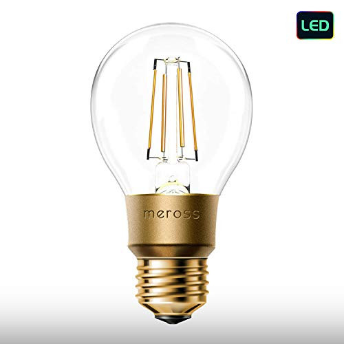 meross Smart Wi-Fi LED Bulb, Vintage Edison Style, Dimmable, 60W Equivalent, Compatible with Amazon Alexa, Google Assistant and IFTTT, E26 A19 Light Bulb, No Hub Required meross Smart Wi-Fi LED Bulb, Vintage Edison Style, Dimmable, 60W Equivalent, Compatible with Amazon Alexa, Google Assistant and IFTTT, E26 A19 Light Bulb, No Hub Required