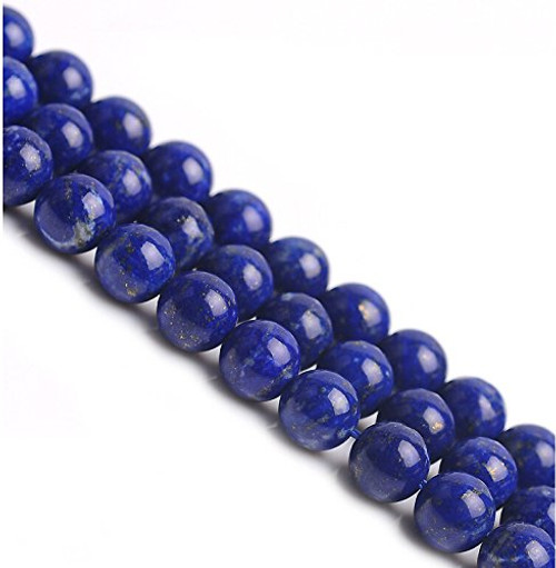 Asingeloo Natural Lapis Lazuli Stone Beads for Jewelry Making DIY Handmade Crafts(8mm, Blue Lapis Lazuli) Asingeloo Natural Lapis Lazuli Stone Beads for Jewelry Making DIY Handmade Crafts(8mm, Blue Lapis Lazuli)