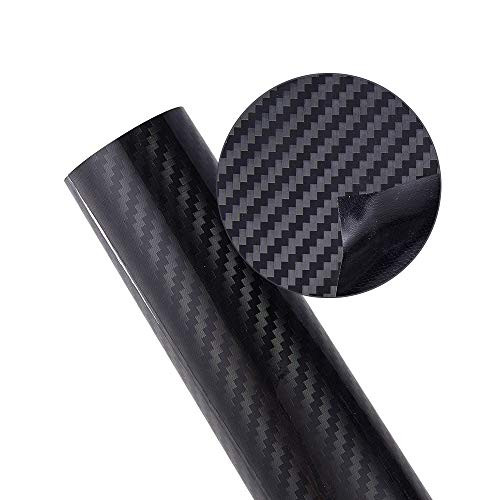 ATMOMO 5D Black Carbon Fiber Vinyl Car Wrap Film Glossy Color DIY Car Body Films Sticker Decal Air Release Film 1.52Mx30CM ATMOMO 5D Black Carbon Fiber Vinyl Car Wrap Film Glossy Color DIY Car Body Films Sticker Decal Air Release Film 1.52Mx30CM