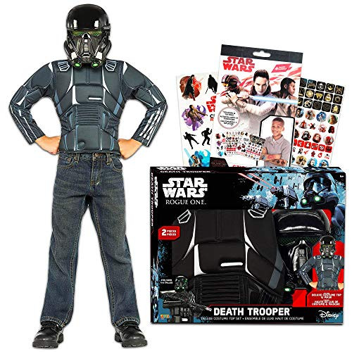 Star Wars Death Trooper Black Stormtrooper Costume for Kids Boys, Small Size 4-6