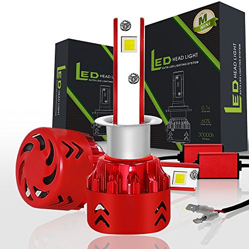 H1 CREE CREE-XHP50 LED Automobile Headlight Bulbs with Advanced LED Chip and All-in-One Conversion kit-80W/9,600LM/6,000K (H1)