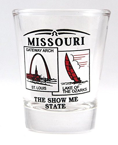 Missouri State Scenery Red New Shot Glass