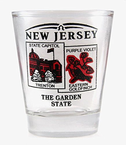 New Jersey State Scenery Red New Shot Glass