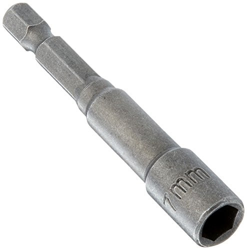 Uxcell a11030800ux0453 1/4" Shank 7mm Spanner Hex Nut Driver Bit (2 Piece)