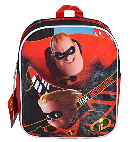 Disney Pixar Incredibles 2"TEAM INCREDIBLES" 10" Mini Backpack