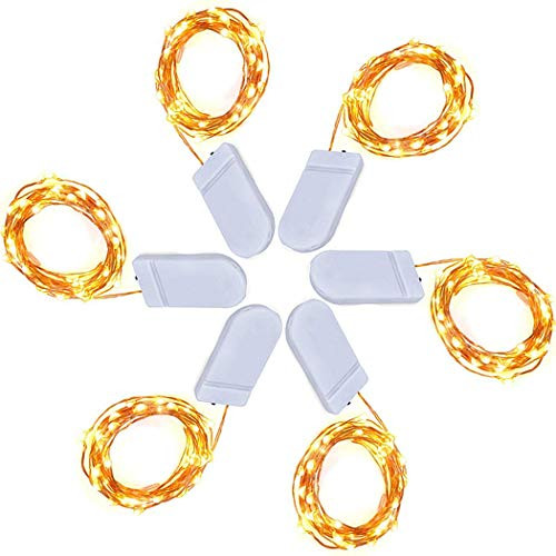 Xubox Fairy String Lights, 6 Pack 3.3ft 20LEDs Starry String Lights Warm White, Waterproof Copper Wire Lights Battery Operated Firefly Lights LED Moon Lights for DIY Christmas Halloween Wedding Decor Xubox Fairy String Lights, 6 Pack 3.3ft 20LEDs Starry String Lights Warm White, Waterproof Copper Wire Lights Battery Operated Firefly Lights LED Moon Lights for DIY Christmas Halloween Wedding Decor