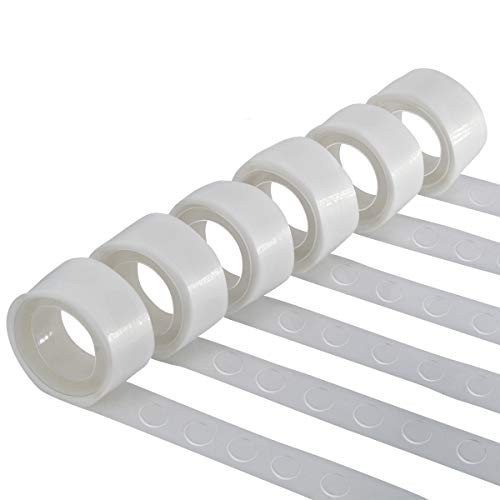 Balloon Glue Point 600 PCS, Double Sided Dots of Glue Craft Adhesive Point Tape Non-Liquid Glue, 6 Rolls for Scrapbook,Party,Wedding,Balloons Decoration