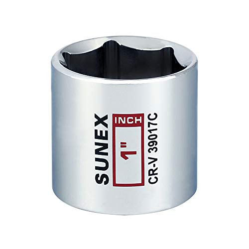 3/8" Drive Chrome Socket Individual 6Pt 1" Standard