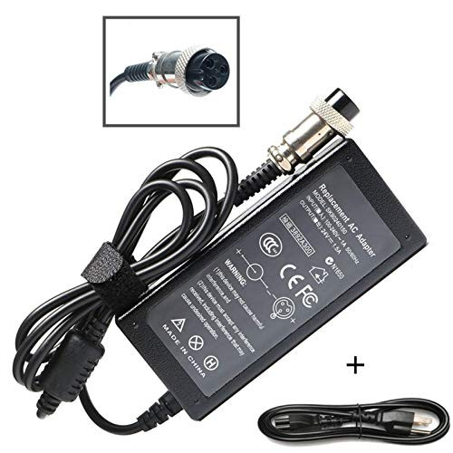 Zahooy 36W Electric Scooter Battery Charger for Razor E100 E200 E300 E125 E150 E175 E500 MX350 E200S E225S E300S E325S MX400 ZR350 PR200;Pocket Rocket; Dirt Quad Bike; Mini Chopper; Pocket Mod Cable