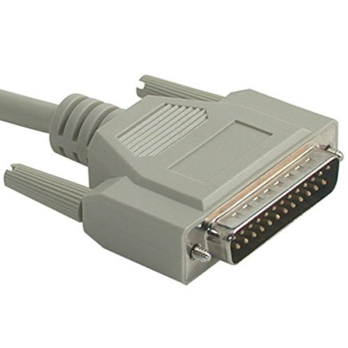 C2G/Cables to Go 02803 DB25 Male to Centronics 36 Male Parallel Printer Cable, Beige (25 Feet/7.62 Meters)