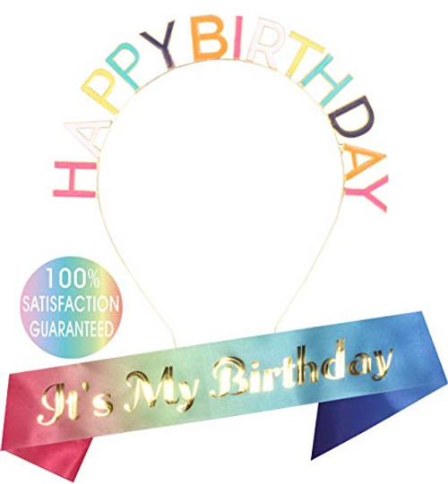 Birthday Girl Sash and Tiara Colourful, Unicorn Birthday Girl Sash and Crown, Happy Birthday Party Supplies, Favors, Decorations 13th, 16th, 21st, 30th, 40th, 50th, 60th, 70th, 80th, 90th Birthday Birthday Girl Sash and Tiara Colourful, Unicorn Birthday Girl Sash and Crown, Happy Birthday Party Supplies, Favors, Decorations 13th, 16th, 21st, 30th, 40th, 50th, 60th, 70th, 80th, 90th Birthday