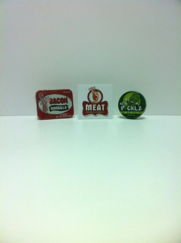 MEAT MANIAC Novelty Candy Combo Gift Pack with Sticker- Bacon Gumballs & Pickle Mints