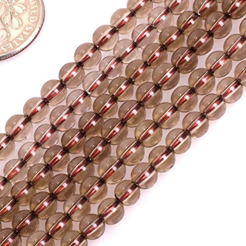 GEM-Inside Smoky Quartz Gemstone Loose Beads Natural 4mm Round AAA Grade Gray Crystal Energy Stone Power for Jewelry Making 15" GEM-Inside Smoky Quartz Gemstone Loose Beads Natural 4mm Round AAA Grade Gray Crystal Energy Stone Power for Jewelry Making 15"