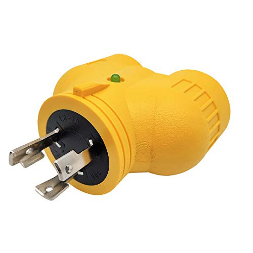 Parkworld 60899 NEMA L6-30 Splitter Adapter, Generator 30 AMP 3-Prong 250V Twist Lock Male Plug L6-30P to (2) L6-30R Female Receptacle